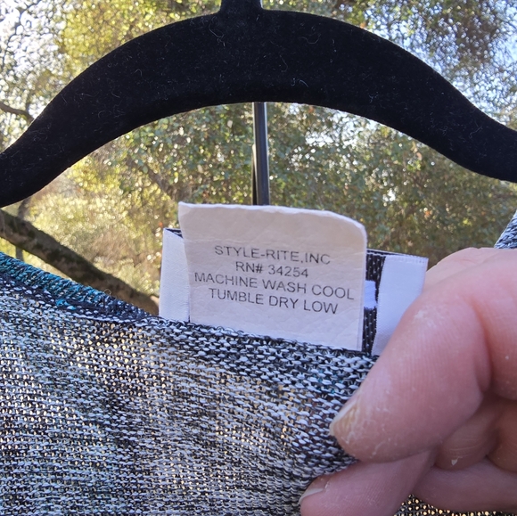 Multicolor Open Front Cardigan - Picture 4 of 5